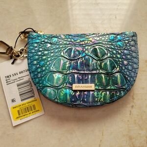 NWT Brahmin Blue Topaz Britt Coin Purse